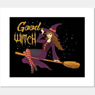 Good Witch Halloween Posters and Art